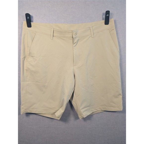 Under Armour Other - Under Armour Golf Shorts Mens 40 Tan Flat Front Performance Stretch Excellent